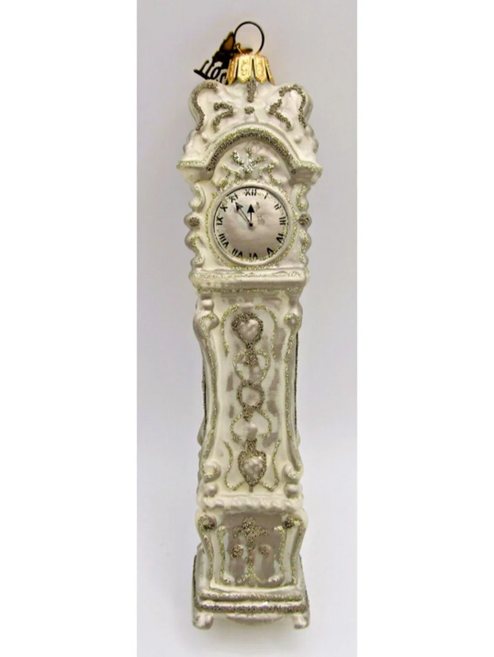 Two Ornaments Kurt Adler 2001 Mystique with Box and Grandfather Clock